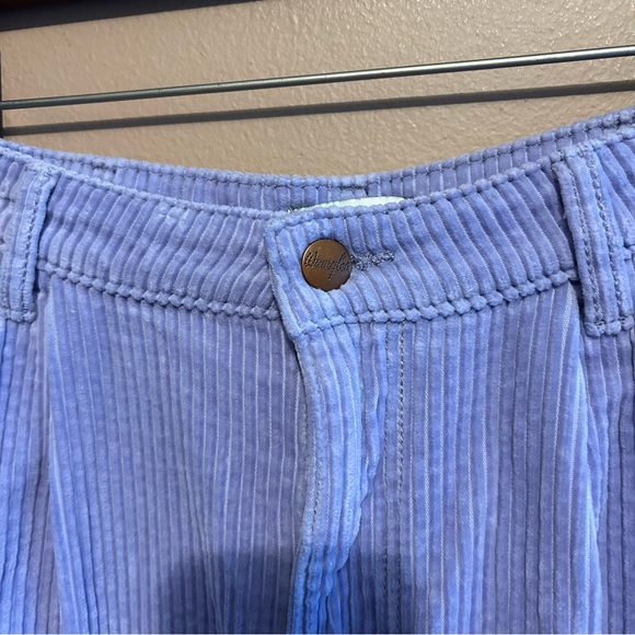 Wrangler Pleated Barrel Cord High Rise Jeans Pastel Purple Women’s Size 28 - Picture 6 of 9